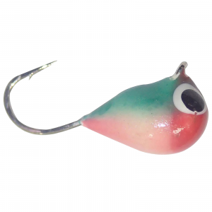 Image of Fiskas Hand-Painted Wolfram Tungsten Jig | Metallic Green Pink; 7 mm