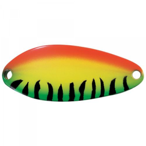 Image of ACME Tackle Little Cleo Spoon | Fire Tiger; 2/3 oz.