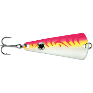 Image of VMC Tingler Spoon | Glow Pink Fire UV; 3/16 oz.