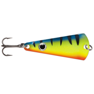 Image of VMC Tingler Spoon | Glow Hot Perch; 3/16 oz.
