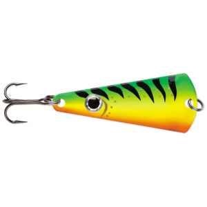 Image of VMC Tingler Spoon | Glow Fire Tiger; 3/16 oz.