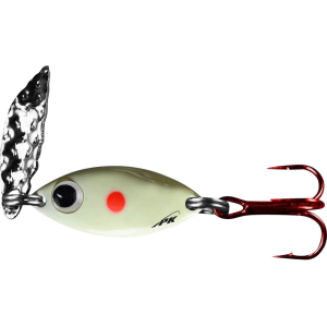 Image of PK Lures Predator Spoon | Red Dot Glow; 1/8 oz.