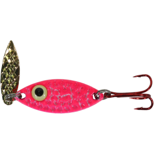Image of PK Lures Predator Spoon | Crackle Pink Glow; 1/8 oz.