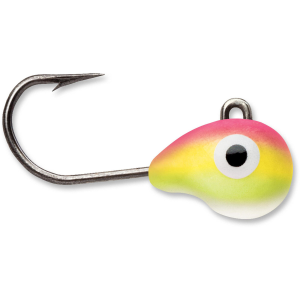 Image of VMC Tungsten Tubby Jigs | Pink Chartreuse Glow; 1/16 oz.