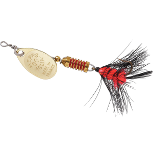 Image of Mepps Aglia Wooly Worm Spin Fly | Gold-Black-Orange; 1/18 oz.