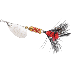 Image of Mepps Aglia Wooly Worm Spin Fly | Silver-Black-Orange; 1/18 oz.