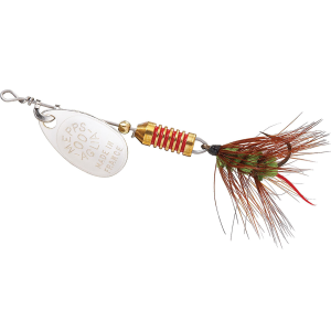 Image of Mepps Aglia Wooly Worm Spin Fly | Silver/Green; 1/18 oz.