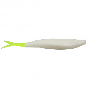 Image of Zoom Super Fluke | White Pearl Chartreuse; 5 1/4 in.