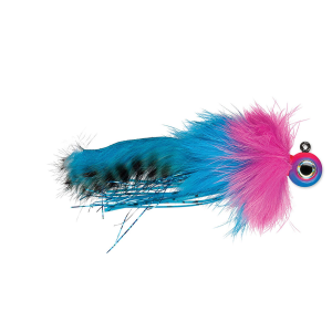 Image of VMC Twitchin' Jig | Glow Punk Salmon UV; 1/8 oz.