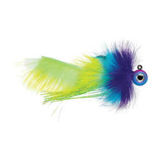 Image of VMC Twitchin' Jig | Glow Sideshow UV; 1/8 oz.
