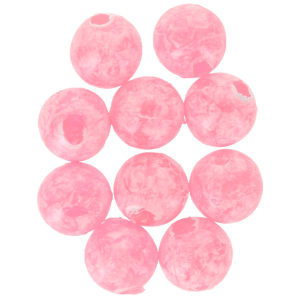 Image of BnR Tackle Soft Beads | Mottled Pink; 14 mm