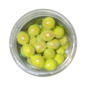 Image of Berkley PowerBait Magnum Power Eggs | Chartreuse/Sparkles; 0.5 oz.