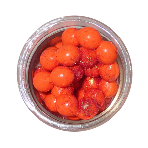 Image of Berkley PowerBait Magnum Power Eggs | Fluorescent Orange/Sparkles; 0.5 oz.