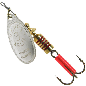 Image of Mepps Plain Aglia Spinner | Silver; 1/3 oz.