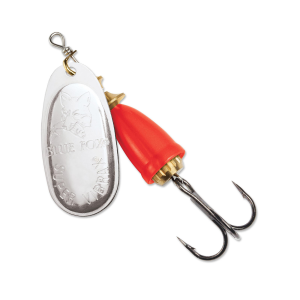 Image of Blue Fox Classic Vibrax Spinner | Silver/Fluorescent Red; 0