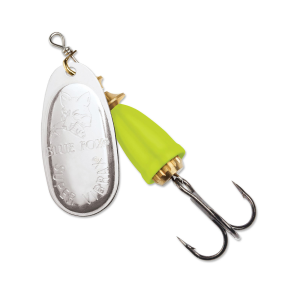 Image of Blue Fox Classic Vibrax Spinner | Silver/Fluorescent Yellow; 0