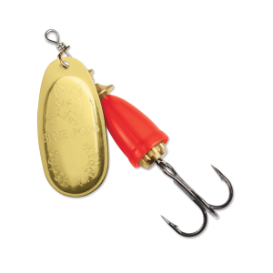 Image of Blue Fox Classic Vibrax Spinner | Gold/Fluorescent Red; 1
