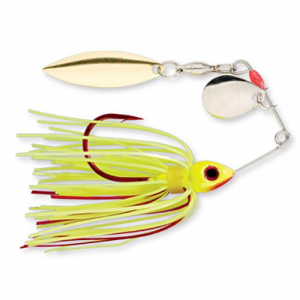 Image of Strike King Bleeding Bait Mini-King Spinnerbait | Chartreuse; 1/8 oz.