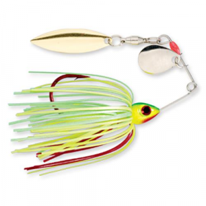 Image of Strike King Bleeding Bait Mini-King Spinnerbait | Fire Tiger; 1/8 oz.