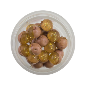 Image of Berkley PowerBait Magnum Garlic Power Eggs | Clear Gold-Natural; 0.5 oz.