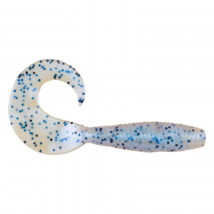 Image of Berkley PowerBait Power Grubs | Blue Pearl Salt and Pepper; 4 in.