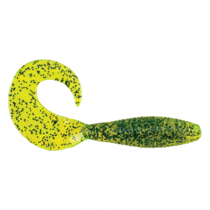 Image of Berkley PowerBait Power Grubs | Chartreuse Pepper; 4 in.