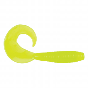 Image of Berkley PowerBait Power Grubs | Milky Chartreuse; 4 in.