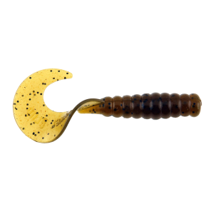 Image of Berkley PowerBait Power Grubs | Green Pumpkin; 4 in.