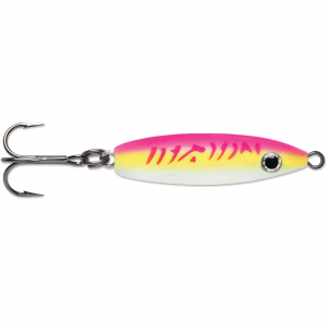 Image of VMC Rattle Spoon | Glow Pink Fire UV; 1/16 oz.