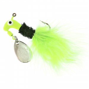 Image of Road Runner Original Marabou Jigs | Chartreuse/Black/Chartreuse; 1/16 oz.