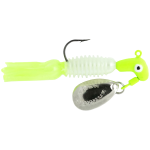 Image of Road Runner Crappie Tamer Jigs | Chartreuse/White/Chartreuse; 1/8 oz.