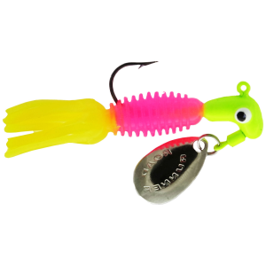 Image of Road Runner Crappie Tamer Jigs | Electric Chicken (Chart./Pink/Chart.); 1/8 oz.