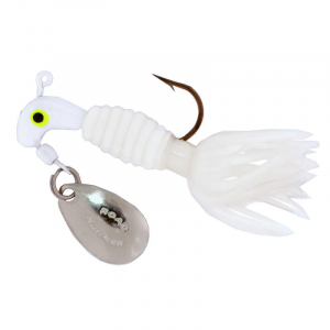 Image of Road Runner Crappie Tamer Jigs | White/White/Pearl; 1/8 oz.