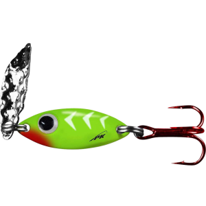 Image of PK Lures Predator Spoon | Lime Green White Tiger Glow; 1/16 oz.