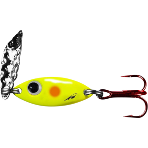 Image of PK Lures Predator Spoon | Yellow Glow Orange Dot; 1/16 oz.
