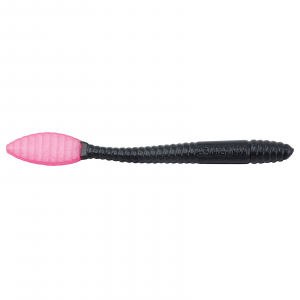 Image of Mad River Steelhead Worms | Black/Pink Tail; 3 in.