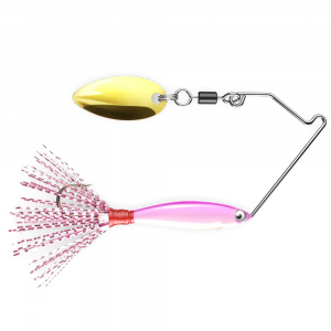 Image of Dynamic Lures Trout Spinnerbait | Bubble Gum; 2 1/4 in.