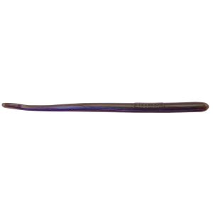Image of Roboworm Straight Tail Worms | Green Pumpkin Purple; 6 in.