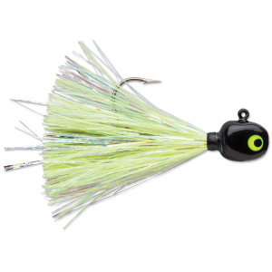 Image of VMC Hot Skirt Glow Jig | Black Chartreuse; 1/32 oz.