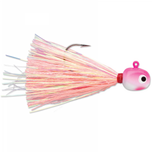 Image of VMC Hot Skirt Glow Jig | Pink Pearl; 1/32 oz.