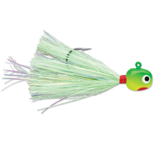Image of VMC Hot Skirt Glow Jig | Chartreuse Lime Green; 1/16 oz.