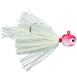 Image of VMC Hot Skirt Glow Jig | Red White; 1/16 oz.