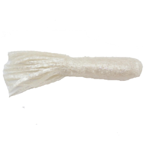 Image of Big Bite Baits Salt Tube | Pearl; 3.5 in.