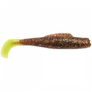 Image of Z-Man MinnowZ Soft Swimbait | Rootbeer Chartreuse Tail; 3 in.