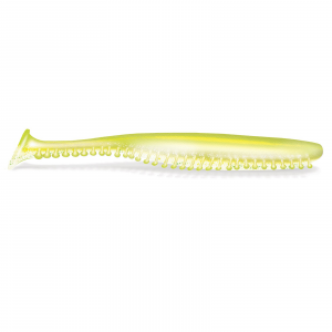 Image of Kalin's Tickle Tail Swim Bait | Chartreuse Pearl with Hologram Flake; 3.8 in.