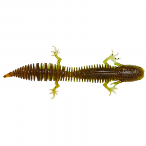 Image of Savage Gear Ned Salamander Soft Baits | Green Pumpkin Chartreuse; 3 in.