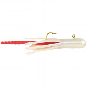 Image of Berkley PowerBait Pre-Rigged Atomic Teasers | Bleeding Pearl; 1/32 oz.