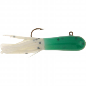 Image of Berkley PowerBait Pre-Rigged Atomic Tubes | Dark Green Pearl Black Pepper; 1/16 oz.