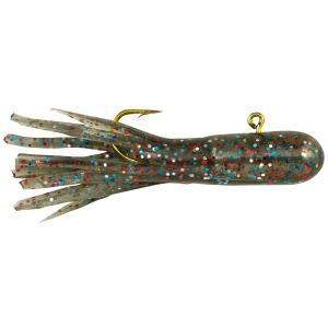 Image of Berkley PowerBait Pre-Rigged Atomic Tubes | Smoke Rainbow Sparkle; 1/32 oz.