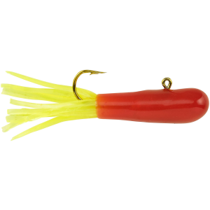 Image of Berkley PowerBait Pre-Rigged Atomic Tubes | Red Chartreuse; 1/32 oz.
